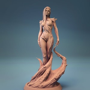 Dryad Beauty - 28mm Miniatures for Tabletop Gaming  - Mini 3d printed RPG NPC - Dragons DnD, D&D by Lord of the Print