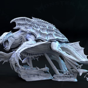 Depth Dragon - Massive Turtle Dragon - 28mm Miniatures for Tabletop Gaming (DnD, D&D) by MiniMonsterMayhem