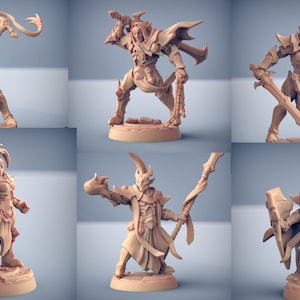 Dark Elf warrior - Ashen Luzern - 28 mm oder 32 mm 28 mm Miniaturen für Tabletop Gaming (DnD, D&D, ) von Artisan Guild
