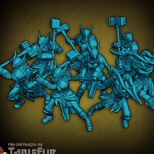 Protecteurs des dieux très anciens Infanterie - 28 mm 32 mm imprimé en 3D 28 mm | Miniatures 32 mm pour jeu sur table (D&D, D&D) par Velrock Art
