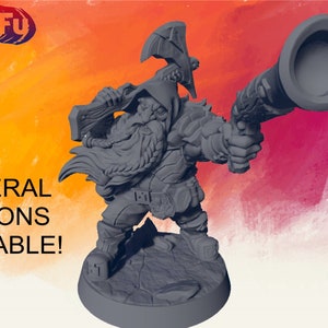 Dwarf Male Warrior#1 - Modular - Miniatures for Tabletop Gaming (DnD, D&D, ) by Artisan Guild