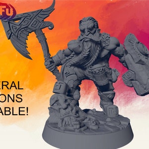 Dwarf Male Hero - Brewmaster - 28mm Miniatures for Tabletop Gaming (DnD, D&D,  ) by Artisan Guild