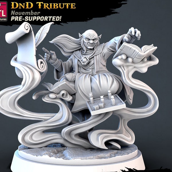 Tribute Dungeon Master - DnD Tribute - DM - Heroes and NPCs - 32mm | 28mm Miniatures for Tabletop Gaming (DnD, D&D, ) by STL Miniatures