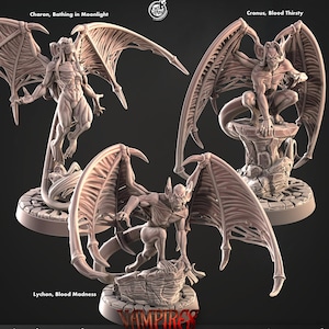 Vampire Gloom Predators - Vampire Set - Blood Thirsty - 28mm | 32mm Miniatures for Tabletop Gaming (DnD, D&D) by CastNPlay