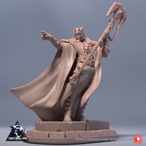 Deathless Alpha - Undead Lich - Vecna - 28mm Miniatures for Tabletop Gaming (DnD, D&D,  ) by TigerSkull RPG