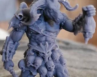 Minotauro Cazador de Cabezas - Monstruo DnD - Cazador de Hombres - Bestia - 28 mm - Miniaturas para Juegos de Mesa - Dragones - Wargame (DnD, D&D) de 3dArtGuy