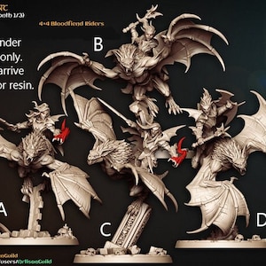 Nietoperz-wampir - wierzchowiec Krwawych Łowców - Krwawe Polowanie - RPG Fantasy - Miniatury do gier planszowych (DnD, D&D, Wargame) od Artisan Guild