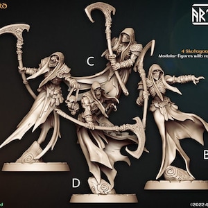 Skutagaard Wrights - Undead Skeleton - Darkness of the Lich Lord - Death - 28mm Miniatures for Tabletop Gaming (DnD, DD) by Artisan Guild