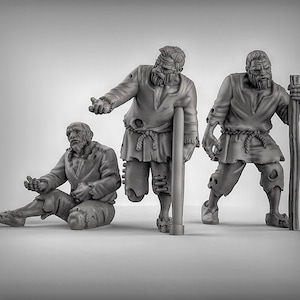 NPC:er Tiggare - 28 mm - 32 mm Miniatyrer för Bordspel (DnD, D&D) av Duncan Shadow