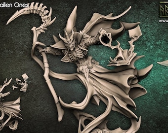 Espectro no muerto - Skultaker el Lich - Vecna - Miniaturas de monstruos de 28 mm para juegos de mesa (DnD, D&D) de Artisan Guild