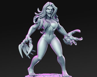 Verana - Mujer - Miniaturas de 28 mm para Dragones y Mazmorras (DnD, D&D, Wargame) de RN Estudio