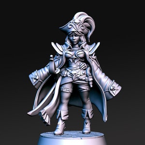 Maridy - Female Monk - Female - 28mm - 32mm - Miniatures for Tabletop Gaming (DnD, D&D,  ) by RN Estudio