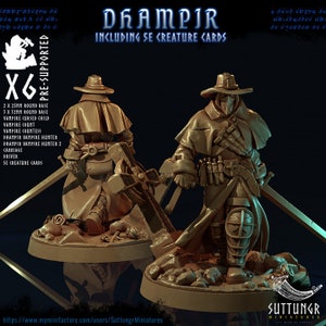 Vampire Hunter - Male - 28mm | 32mm 3d printed RPG Miniatures for Tabletop Gaming - Dragons (DnD, D&D) by Suttungr Miniatures