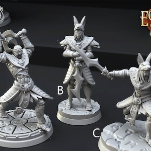 Warrior Remains - Mummy - Egyptian Temple Ancient Tomb - Echoes of Life - 28mm | Miniatures for Tabletop Gaming (DnD, D&D) by CastNPlay