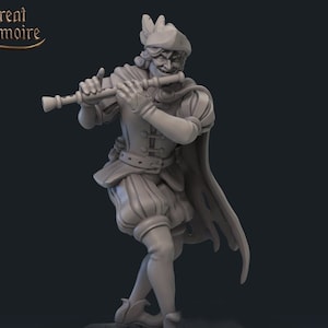 Pied Piper - Horror Miniature - Fairytale - 28mm Miniatures for Tabletop Gaming (DnD, D&D,  ) by Great Grimoire
