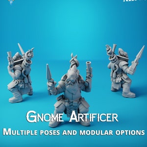 Gnome Artificer - 32mm - 28mm Miniatures for Tabletop Gaming (DnD, D&D,  ) by Arcane Minis