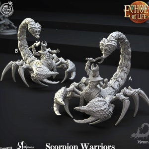 Scorpion Warriors - Egypt Skeleton Tomb - Mummy - Echoes of Life - 28mm | Miniatures for Tabletop Gaming (DnD, D&D) by CastNPlay
