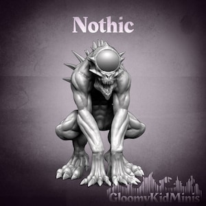 Nothic - DnD One Eyed Monster - 3d Printed | 28mm  or 32mm Mini | Miniatures for Tabletop Gaming (DnD, D&D, Pathfinder) by Gloomy Kid Minis