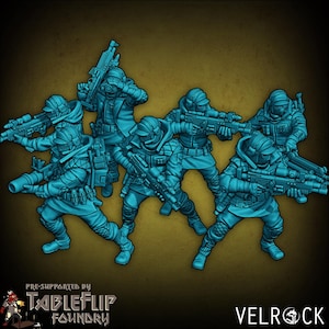 Soldats rebelles - Tireur - 28 mm 32 mm imprimé 3D 28 mm | Miniatures 32 mm pour jeu sur table (D&D, D&D) par Velrock Art