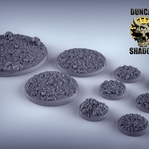 Skull Bases- 28mm - 32mm Miniatures for Tabletop Gaming (DnD, D&D) by Duncan Shadow