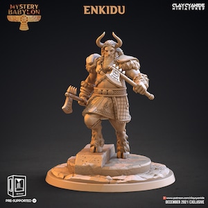 God King - Enkidu - Mystery Babylon - 28mm -32mm - Miniatures (DnD, D&D, Tabletop Miniature, Painting) by ClayCyanide