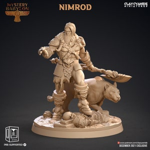 Nimrod - Male - God - Mystery Babylon - 28mm -32mm - Dungeons and Dragons Miniatures (DnD, D&D, Tabletop Miniature, Painting) by ClayCyanide