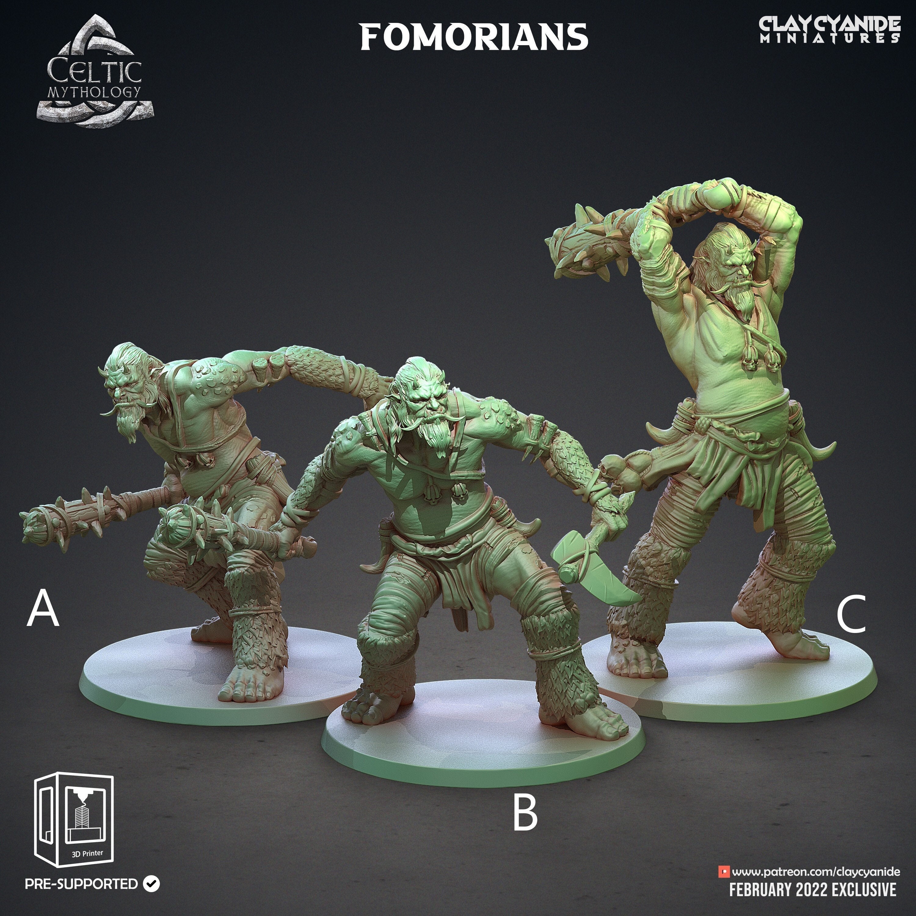 邪悪な巨人 - モンスター - フォモール族 - ケルト神話 - 28 mm