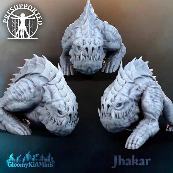 Jhakar - Monstro Wasteland DnD - Dark Sun - Miniaturas de 28 mm para jogos de mesa (DnD, D&D, Pathfinder) por GloomyKidMinis