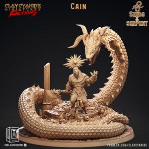 Snakemen Yuan - Ti - Pantheon of Aztecs - Seeds of Serpent - 28mm | 32mm Miniatures (DnD, D&D, Tabletop Miniature, Painting) by ClayCyanide