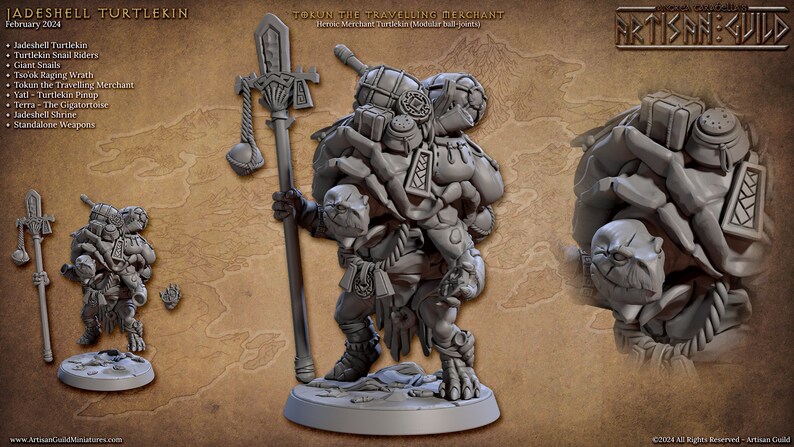 Turtlekin Jadeshell Turtlekin FULL SET All Models From Release - 28mm Printed ...