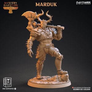 Chief God Marduk - Mystery Babylon - 28mm -32mm - Miniatures (DnD, D&D, Tabletop Miniature, Painting) by ClayCyanide