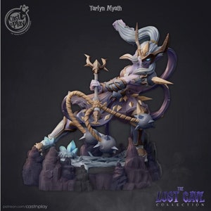 Tarlyn Myath - Drow Female Warrior - 28mm  Miniatures for Tabletop Gaming (DnD, D&D, ) by CastNPlay