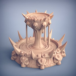 Souless Vampires Terrain - Chalice Fountain - 28mm Miniatures for Tabletop Gaming (DnD, D&D, ) by Artisan Guild