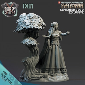 Idun - Norse Mythology - Viking - 28mm Dungeons and Dragons Miniatures (DnD, D&D, Tabletop Miniature, Painting) by ClayCyanide