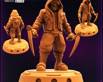 Medieval Nuke design ミニ ジルコニウム ハンドスピナー Cyberpunk - Fukimasa Tech Ninja - 28mm | 32mm Miniatures for