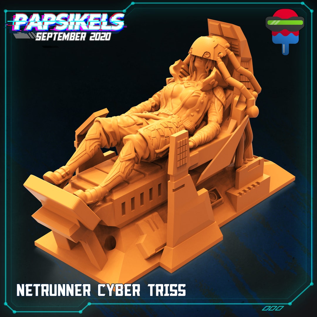 Cyberpunk Netrunner Cyber Triss 28mm Miniatures for Tabletop Gaming