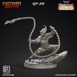 Warriors - Ancient China -  Mythology Gods - Wind - 28mm - Miniatures (DnD, D&D, Tabletop Miniature, Painting) by ClayCyanide