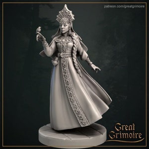 Princess Vasilisa - Baba Yaga - Fairytale - 28mm Miniatures for Dungeons and Dragons (DnD, D&D,  Wargame) by Great Grimoire