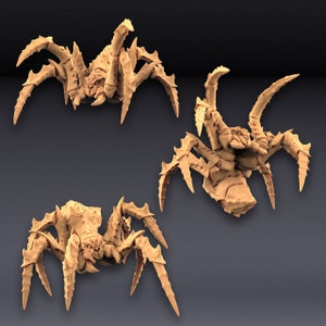 Giant Spiders - DnD Monster - Spider - 3d Printed Fantasy Mini - 28mm | 32mm  Miniatures for Tabletop Gaming (DnD, D&D) by Artisan Guild