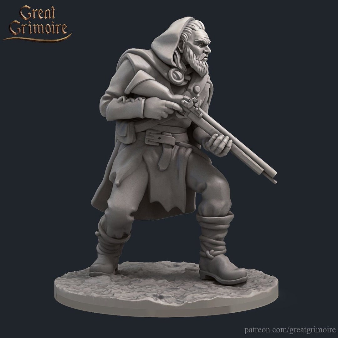 Woodsman Human Hunter Fairytale 28mm Miniatures for Tabletop Gaming dnd ...