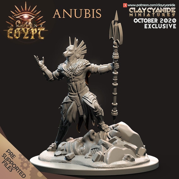 アヌビス - エジプトの神々 - 悪魔 - 28 mm ダンジョンズ＆ドラゴンズ