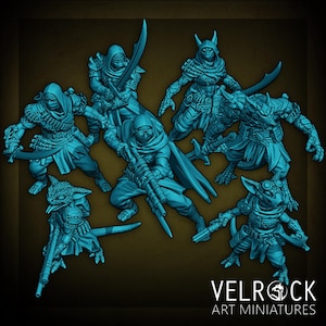 Dune Raiders - Sand Menschen - 28 mm | 32 mm 3D Gedruckt 28 mm | 32 mm Miniaturen für Tabletop Gaming (DnD, D&D) von Velrock Art