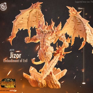 Dämon - Jizor - Böser Engel - Tiefen der Hölle - 28 mm Miniaturen für Tabletop Gaming (DnD, D&D, ) von CastNPlay