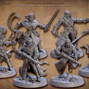 Requiem Demon Hunters - 28mm | 32mm Miniatures for Tabletop Gaming (DnD, D&D, Pathfinder, ) by Artisan Guild