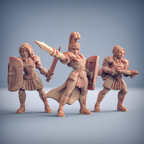 Female Legionares Roman Soldiers 28mm or 32mm Miniatures - Etsy