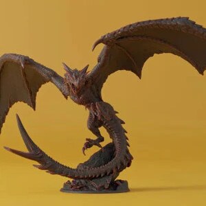 Wyvern - Epic Dragon Boss - 28mm Miniatures for Dungeons and Dragons (DnD, D&D) by Lord of the Print