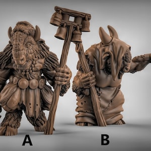 Minotaur Shaman - 28mm | 32mmMiniatures for Tabletop Gaming (DnD, D&D) by Duncan Shadow