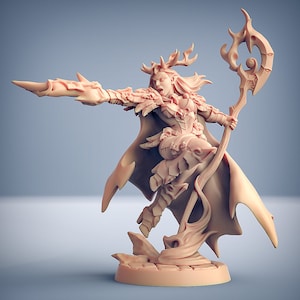 Wood Elf Princess - Vulpeana Whitebranch - Elves - 28mm | 32mmMiniatures for Tabletop Gaming (DnD, D&D) by Artisan Guild