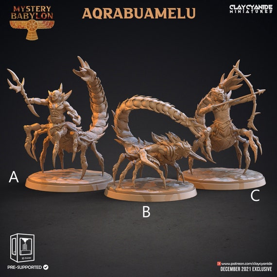 Tlincallis Scorpion Men Aqrabuamelu 28mm 32mm Dungeons -  Israel