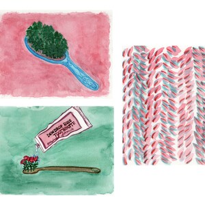 Full Bloom Watercolor Print Set